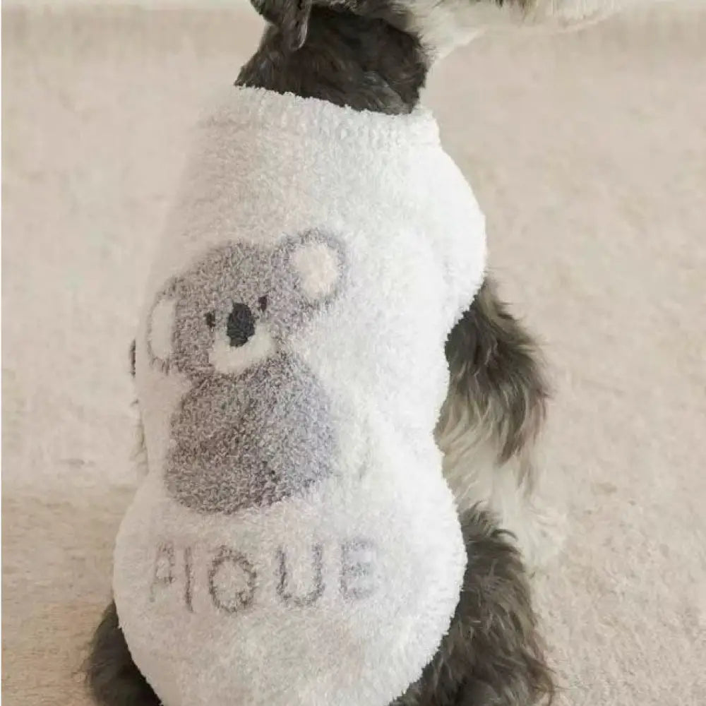 ソフト ふわふわ ペットウェア 小型犬 猫 快適 秋冬用 クマ コアラ ライオン ID2865 コアラ / S