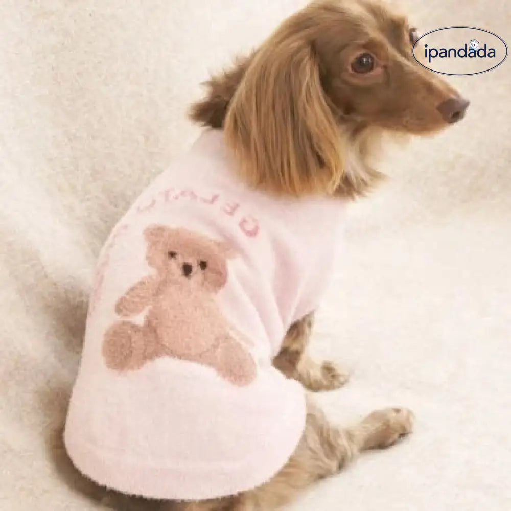 ソフト ふわふわ ルーム ペット 犬服 猫犬 ノースリーブ フリース ベア ベスト ペットウェア 秋冬モデル ID2862