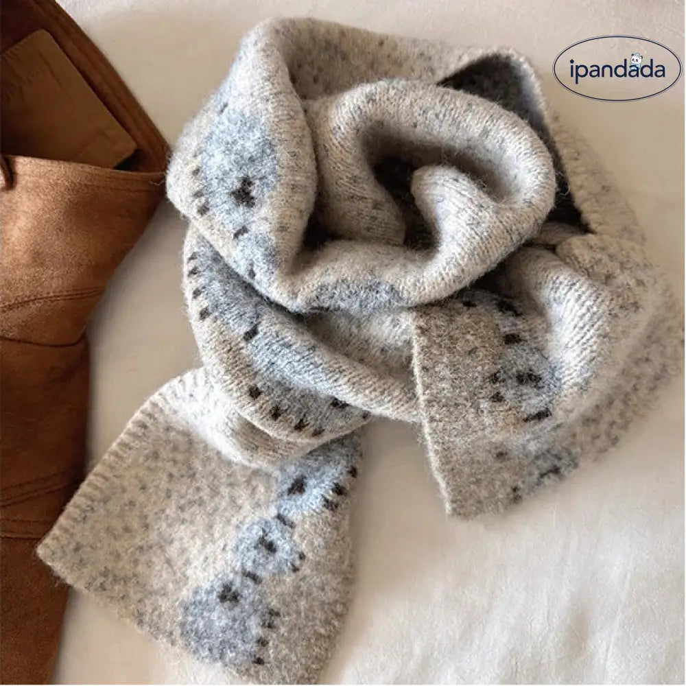 スカーフ レディース 韓国風 インスタ かわいい オールマッチ ニット 保温 防寒 カップル ネックウォーマー メンズ ID3286
