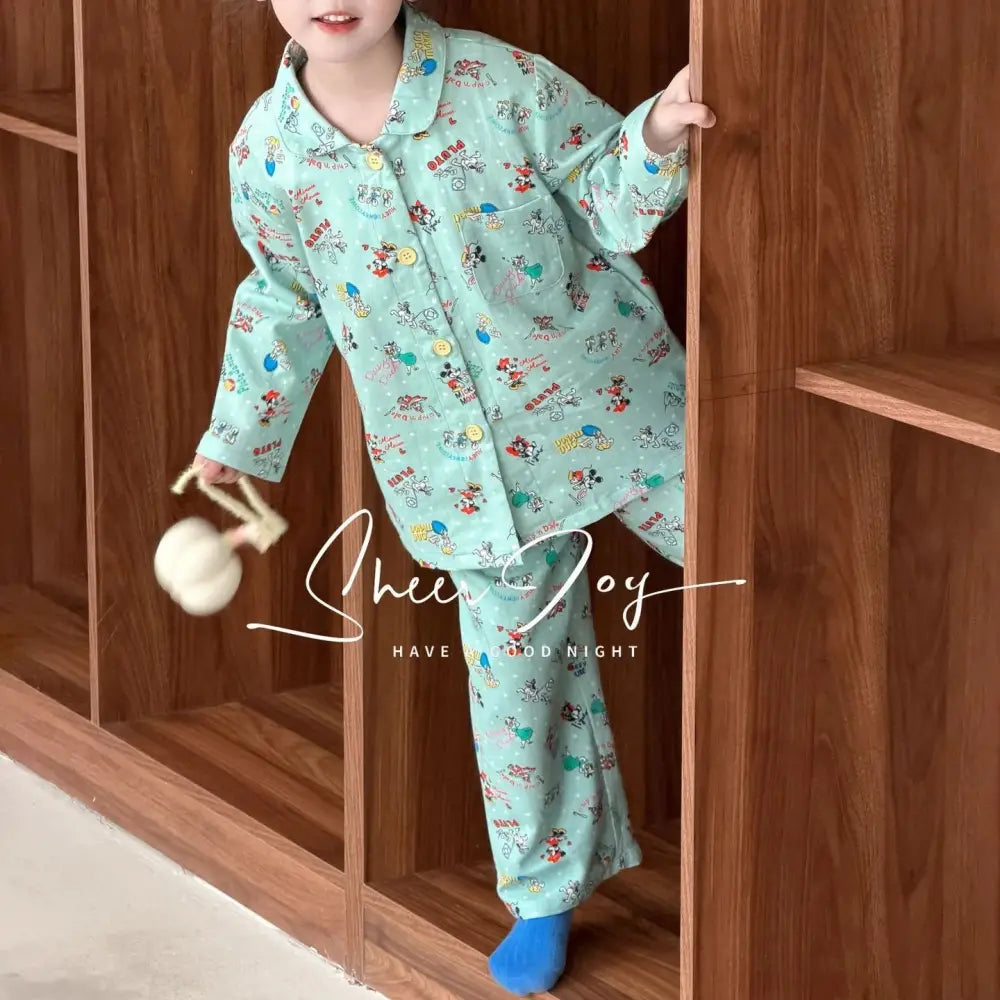 スヌーピー ブルーチェック パジャマ セットアップ キッズ 春 親子 長袖 もこもこ 柔肌仕様 大人気キャラクター 2点セット 子供用 ID4014 タイプ② / 110cm ベビー＆キッズ＞キッズ