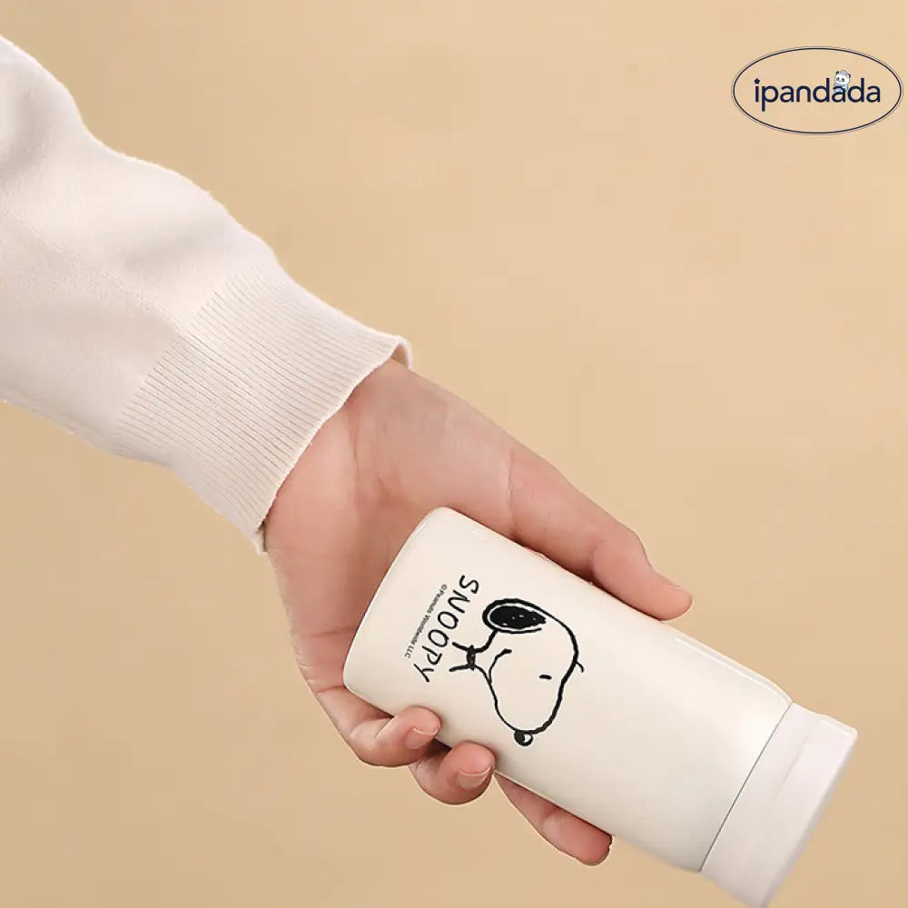 スヌーピー ポケット 保温ボトル ステンレス 水筒 保温 保冷 軽量 直飲み レディース 携帯用 保温カップ 女の子用 カップカバー付き ID4615 インテリア雑貨＞その他