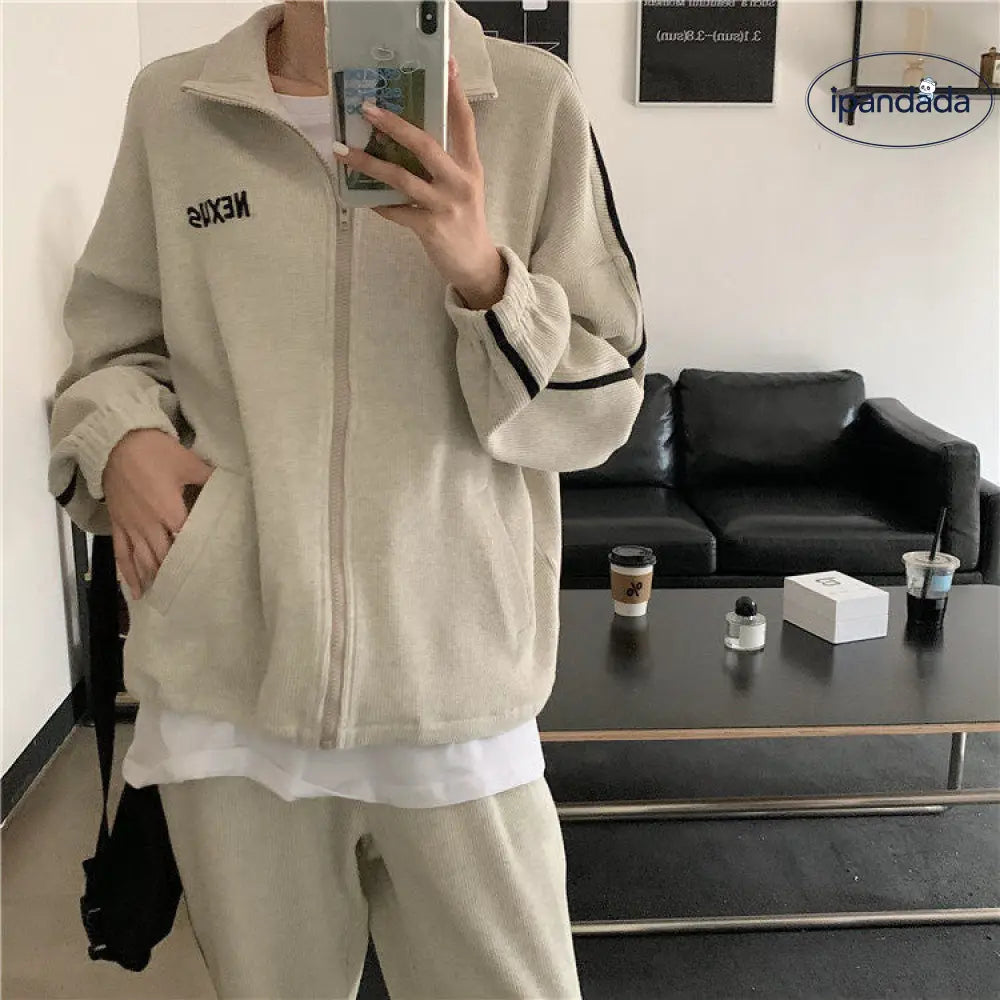 スウェット セットアップ レディース 上下 セット ジャージ ルームウェア パンツ 部屋着 長袖 ジップ 可愛い お洒落 スポーツウェア オールシーズン グレー ネイビー 春 夏 秋 冬 学生 大きいサイズ M L XL 2XL 旅行 ゆったり 修学旅行 ID2497