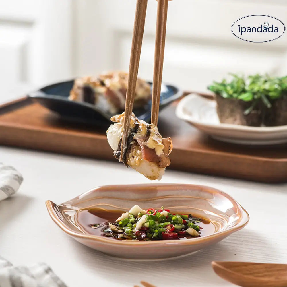 陶器 スプーン おたま スタンド 小皿 食器 おつまみ皿 ホテル 小皿 食器セット ID3616 写真通り（3点セット） / 13.8*14.5cm