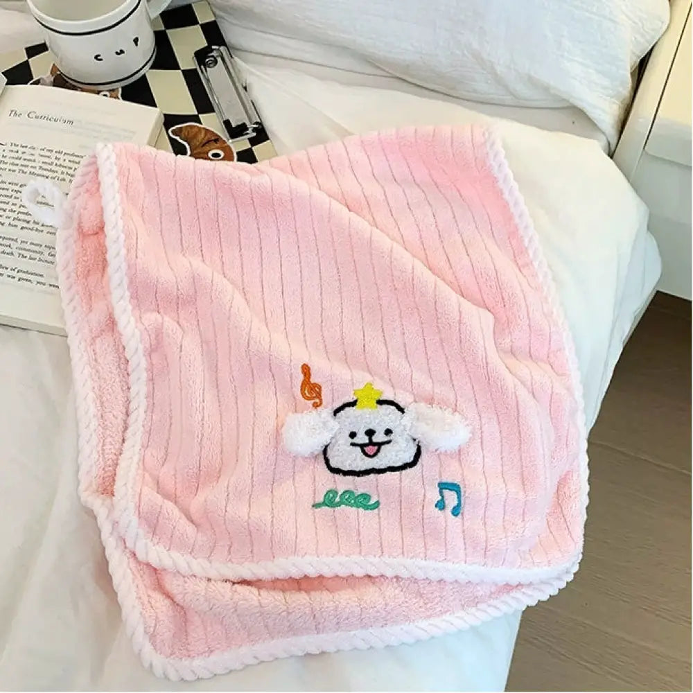 タオル フェイスタオル 家庭用 毛が抜けない 綿より吸水性の高い 可愛い 子供用 新品 カップル 学生 用 面タオル 髪拭き ID2310 ピンク