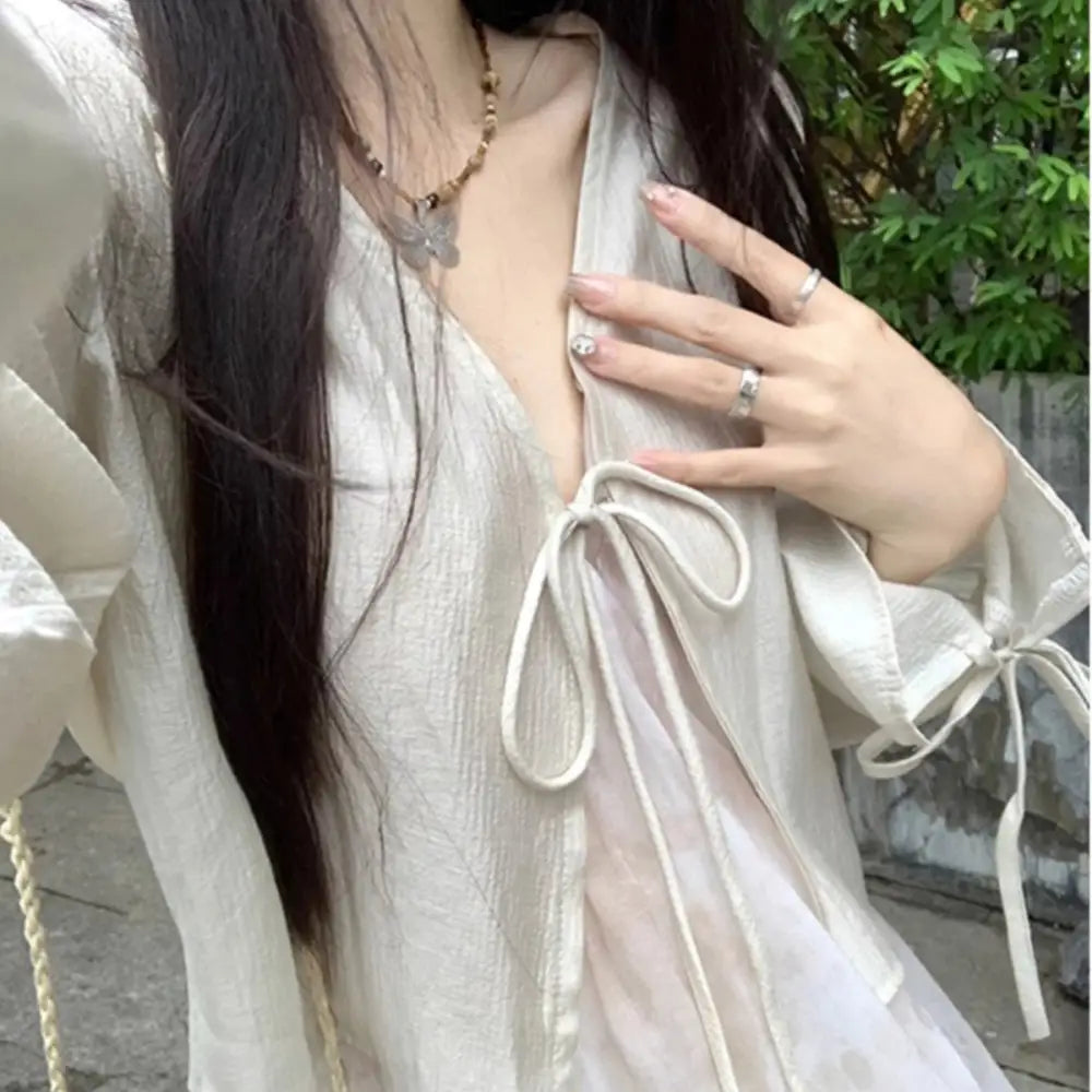 テンセル 防晒ジャケット レディース ショート 薄手 小柄 用 カーディガン 上着 エアコン シャツ 夏用 ID1880 アプリコット / S 外出着>アウター