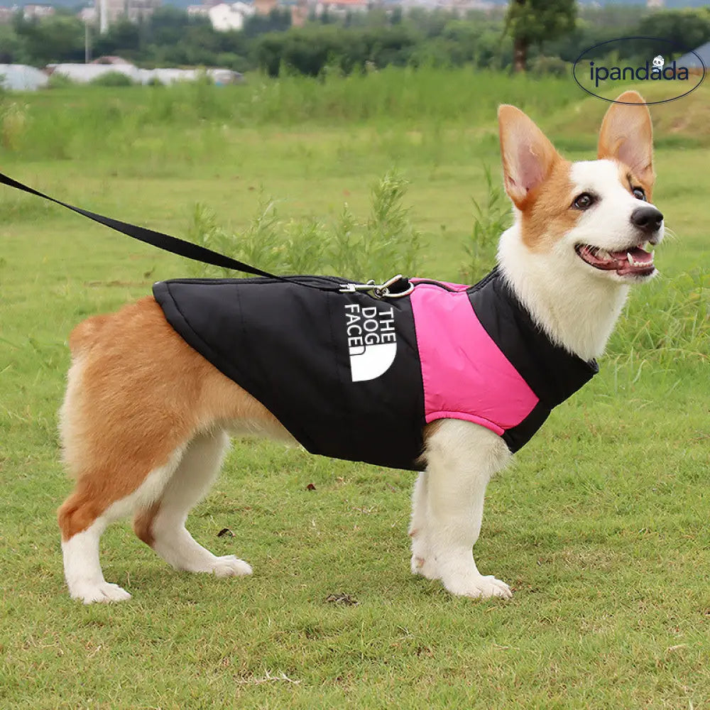 the dog face 7色  防水 犬服 ペット アウター 冬 保温 ベスト 厚手 ジップ ジャケット ドッグウェア 小型犬 中型犬 大型犬 防寒 撥水 防風 暖かい 快適 外出用 スポーツ 耐久性 トレンド ブランド 洗える ペットコート ID2438