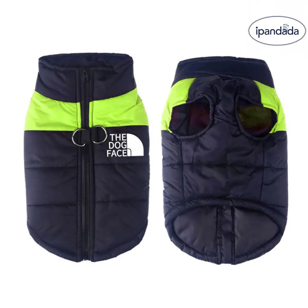 the dog face 7色  防水 犬服 ペット アウター 冬 保温 ベスト 厚手 ジップ ジャケット ドッグウェア 小型犬 中型犬 大型犬 防寒 撥水 防風 暖かい 快適 外出用 スポーツ 耐久性 トレンド ブランド 洗える ペットコート ID2438