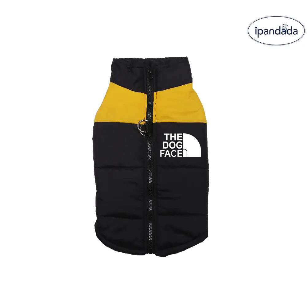 the dog face 7色  防水 犬服 ペット アウター 冬 保温 ベスト 厚手 ジップ ジャケット ドッグウェア 小型犬 中型犬 大型犬 防寒 撥水 防風 暖かい 快適 外出用 スポーツ 耐久性 トレンド ブランド 洗える ペットコート ID2438