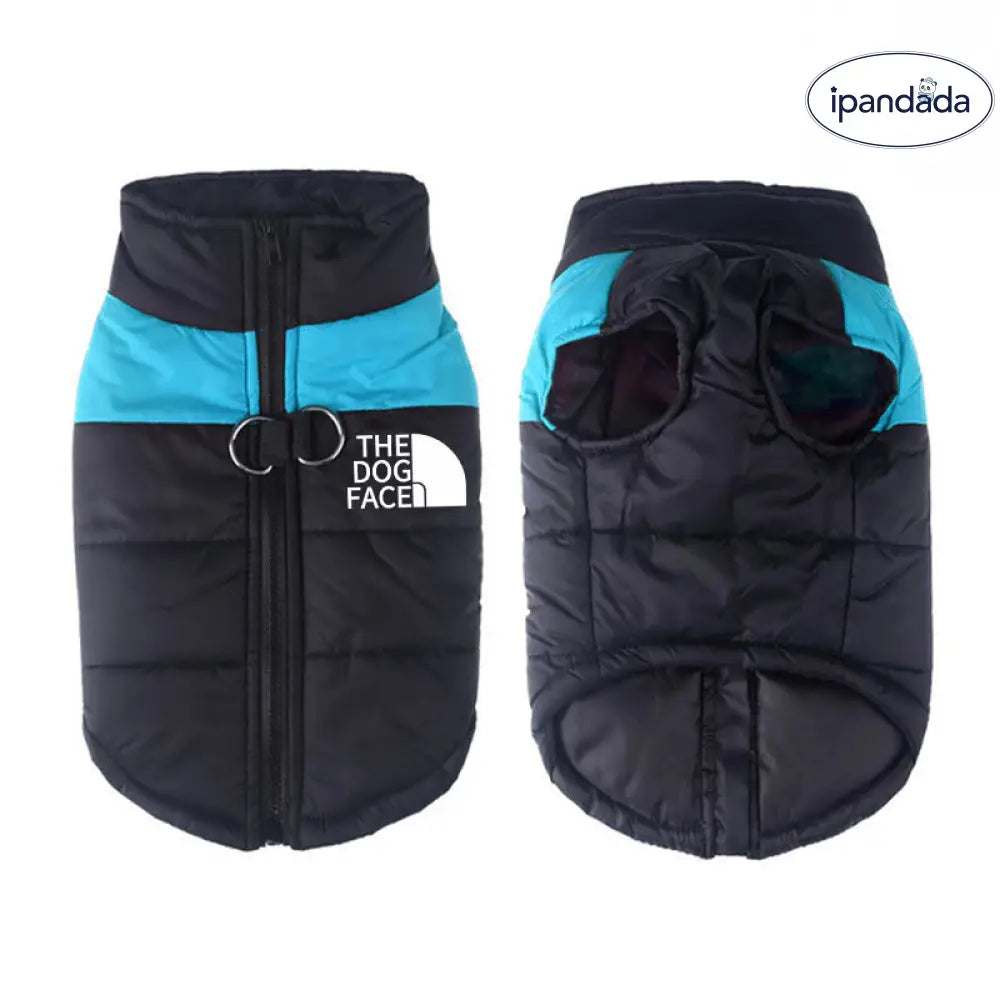 the dog face 7色  防水 犬服 ペット アウター 冬 保温 ベスト 厚手 ジップ ジャケット ドッグウェア 小型犬 中型犬 大型犬 防寒 撥水 防風 暖かい 快適 外出用 スポーツ 耐久性 トレンド ブランド 洗える ペットコート ID2438