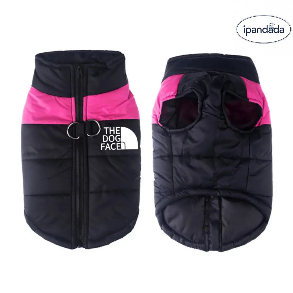 the dog face 7色  防水 犬服 ペット アウター 冬 保温 ベスト 厚手 ジップ ジャケット ドッグウェア 小型犬 中型犬 大型犬 防寒 撥水 防風 暖かい 快適 外出用 スポーツ 耐久性 トレンド ブランド 洗える ペットコート ID2438