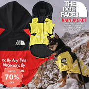ID491【THE DOG FACE】犬服 レインコート パーカー THE DOG FACE 小型犬 中型犬 ウインドブレーカー ドッグウェア ペット服 スポーツ カッパ 梅雨 pupreme 撥水 キャンプ グランピング ジャケット