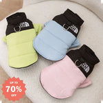 【THE PET FACE】ジャケット 防寒リード付き 冬用 あったか パーカー 風防＆柔らか素材 猫服 犬服 ペット用品＞ウェア