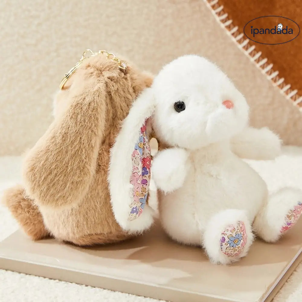 ID1450 うさぎのぬいぐるみ キーチェーン 小さなぬいぐるみ 女の子へのギフト 可愛いバッグチャーム