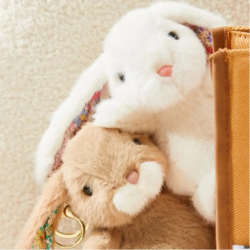 ID1450 うさぎのぬいぐるみ キーチェーン 小さなぬいぐるみ 女の子へのギフト 可愛いバッグチャーム