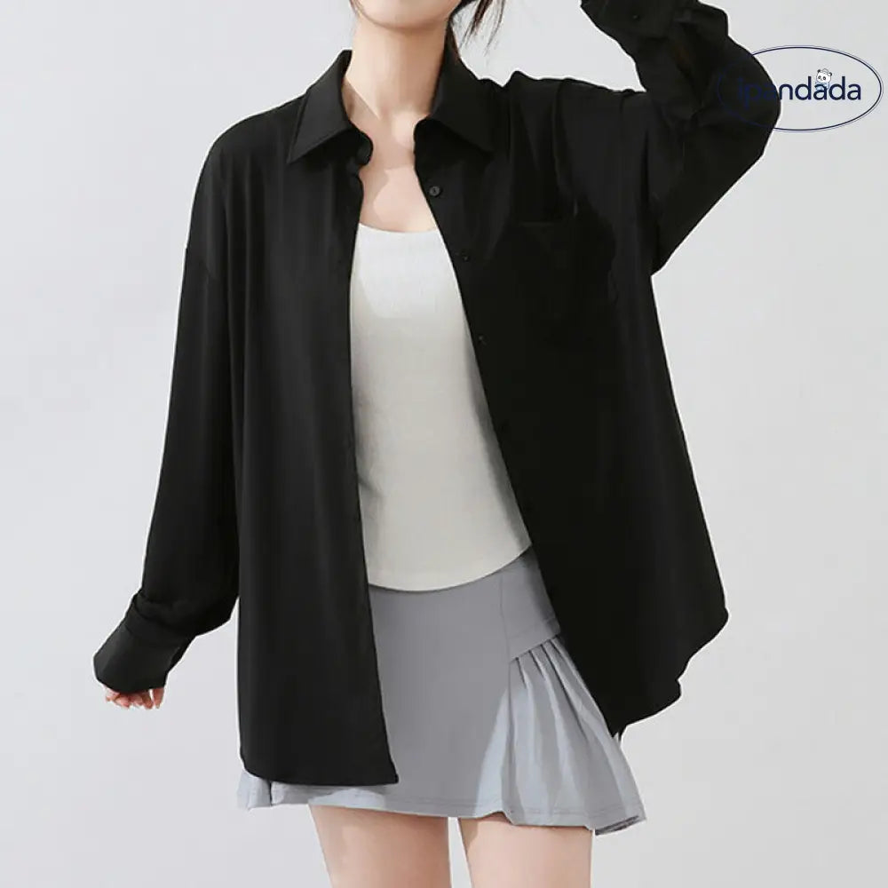 ID1579 UVカット シャツ  水陸両用ラッシュガード レディース シャツ  長袖 トップス 羽織り 服 シンプル オフィス ストレッチ 冷感 接触冷感 涼しい 日焼け防止 紫外線カット 紫外線対策  薄手 吸湿 速乾 春 夏 秋
