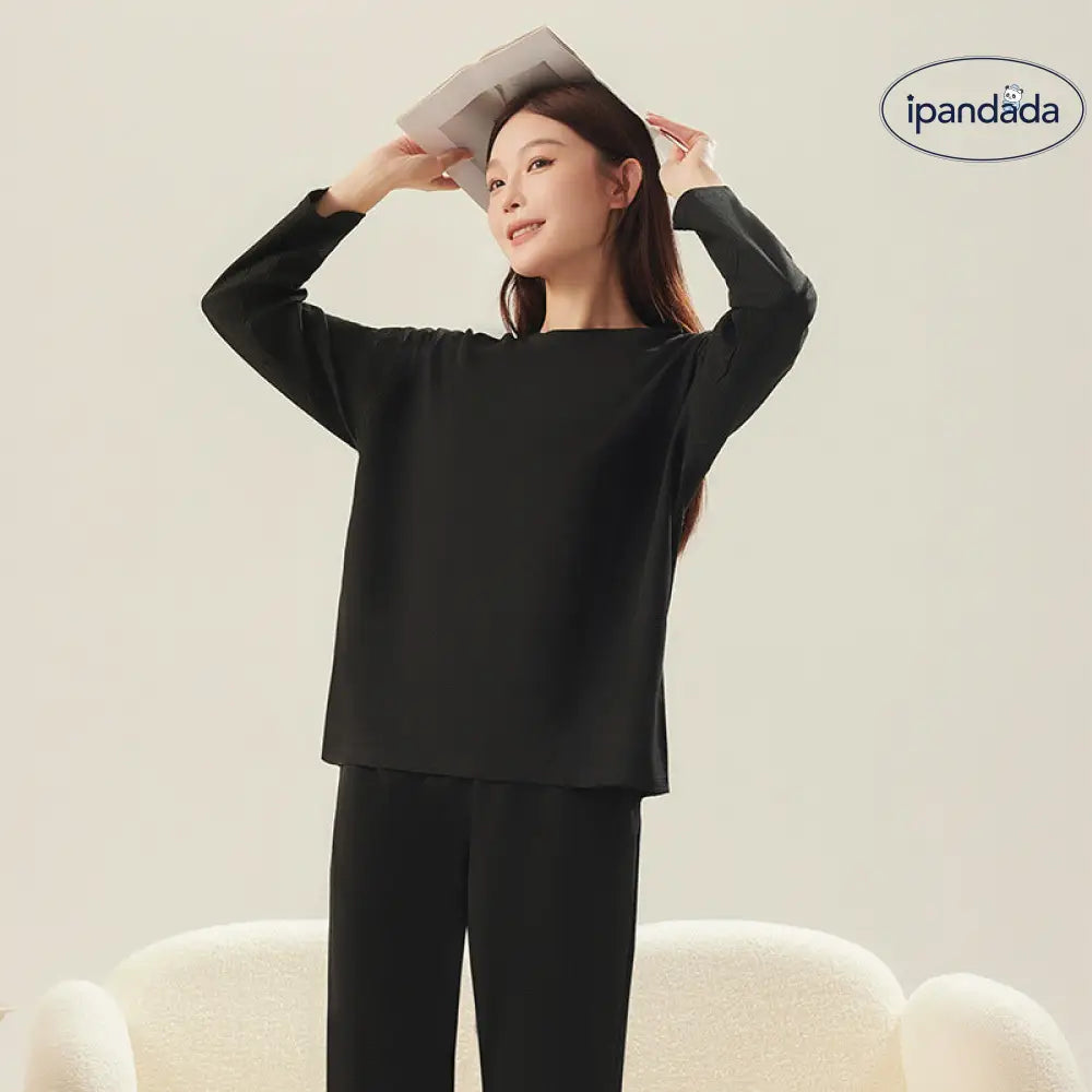 ワッフル カップル パジャマ 秋 新作 メンズ ルームウェア レディース シンプル 長袖 長ズボン ゆったり カジュアル セットアップ ID2442