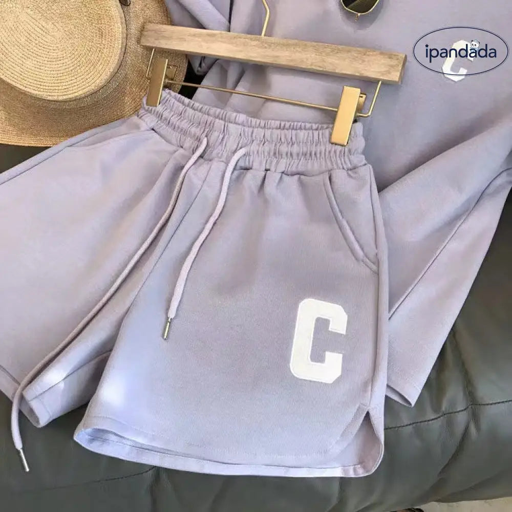 ID1055 外出着 ルームウェア レディース セットアップ 上下セット 夏 夏用 春夏 薄手 半袖 半ズボン ショートパンツ ハーフパンツ 短パン 膝丈 下 ポケット 可愛い かわいい おしゃれ 大きいサイズ ゆったり 涼しい 外出 綿