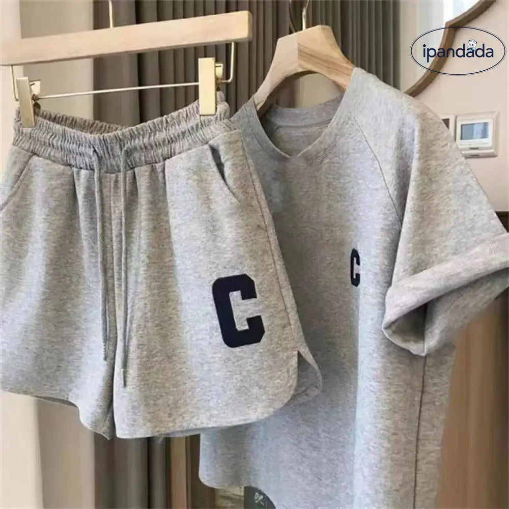 ID1055 外出着 ルームウェア レディース セットアップ 上下セット 夏 夏用 春夏 薄手 半袖 半ズボン ショートパンツ ハーフパンツ 短パン 膝丈 下 ポケット 可愛い かわいい おしゃれ 大きいサイズ ゆったり 涼しい 外出 綿