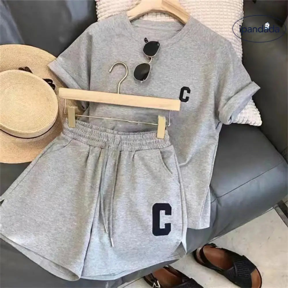 ID1055 外出着 ルームウェア レディース セットアップ 上下セット 夏 夏用 春夏 薄手 半袖 半ズボン ショートパンツ ハーフパンツ 短パン 膝丈 下 ポケット 可愛い かわいい おしゃれ 大きいサイズ ゆったり 涼しい 外出 綿