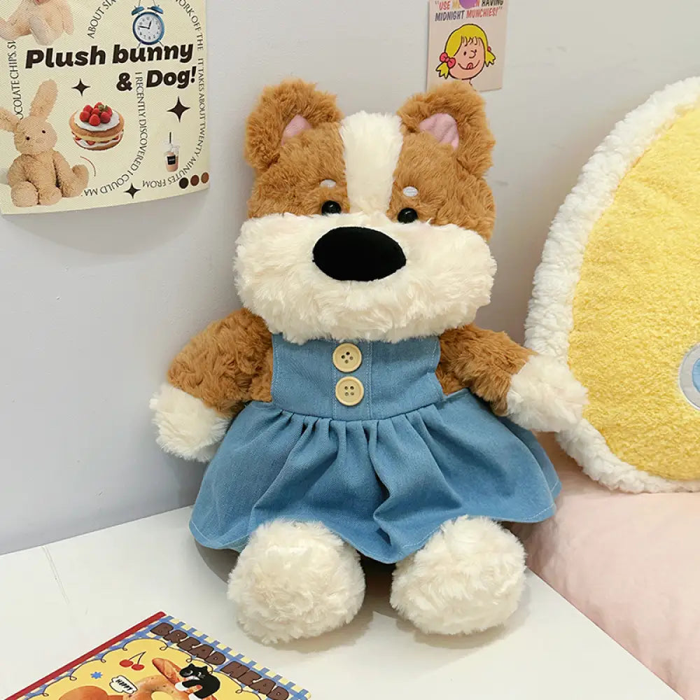 ID1770 わんちゃんぬいぐるみ 抱き枕 女の子用 寝かしつけ プレゼント 誕生日 ギフト ふわふわ かわいい 安全素材 タイプ② インテリア雑貨>ぬいぐるみ