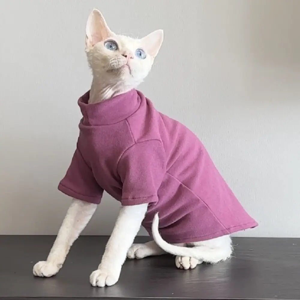 無毛猫用服 ペット服 スフィンクス 秋冬用 保温 デヴォンレックス コーニッシュレックス 矮脚猫 秋冬服 ペット用品 ID2407