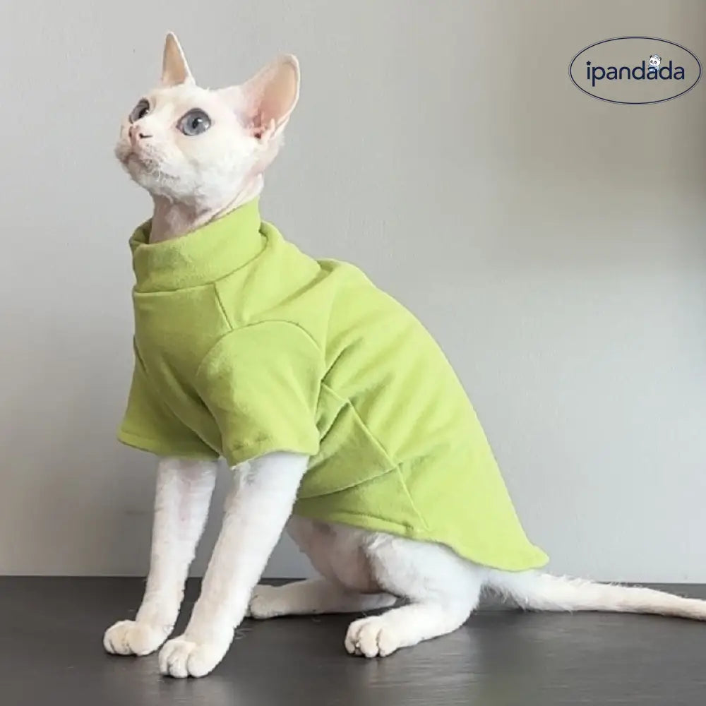 無毛猫用服 ペット服 スフィンクス 秋冬用 保温 デヴォンレックス コーニッシュレックス 矮脚猫 秋冬服 ペット用品 ID2407