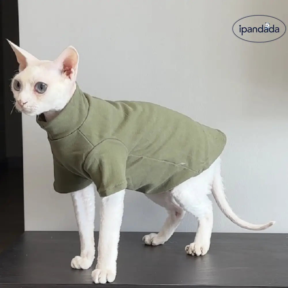 無毛猫用服 ペット服 スフィンクス 秋冬用 保温 デヴォンレックス コーニッシュレックス 矮脚猫 秋冬服 ペット用品 ID2407