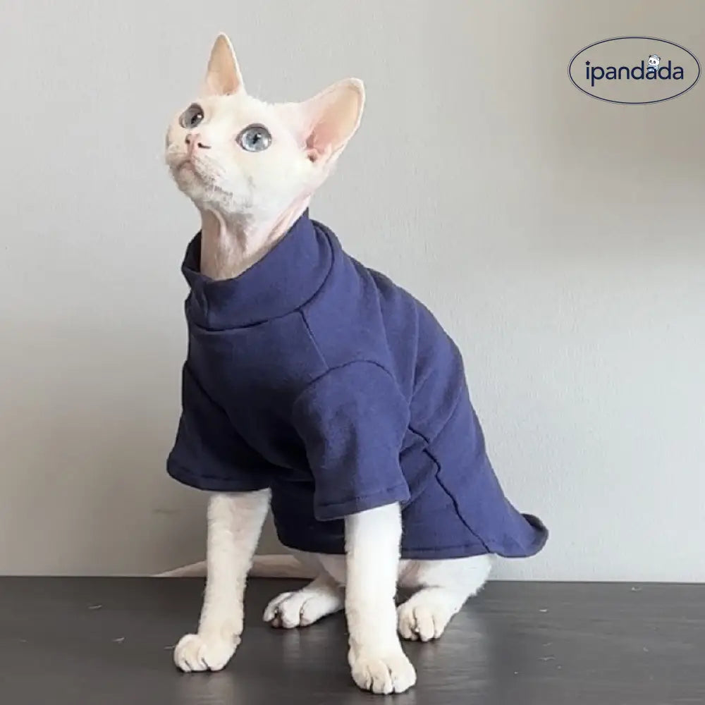 無毛猫用服 ペット服 スフィンクス 秋冬用 保温 デヴォンレックス コーニッシュレックス 矮脚猫 秋冬服 ペット用品 ID2407