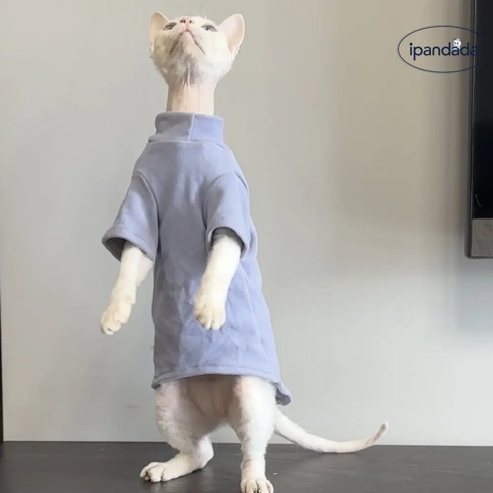 無毛猫用服 ペット服 スフィンクス 秋冬用 保温 デヴォンレックス コーニッシュレックス 矮脚猫 秋冬服 ペット用品 ID2407