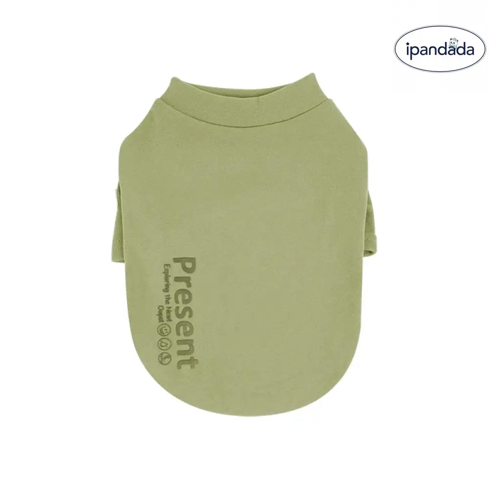 【五色展開】犬服 春 秋冬 小型犬 Tシャツ カットソー ペット 服 ペットウェア 可愛い 男の子 女の子 着せやすい暖かい 大人気 グリーン / S ペット用品＞ウェア