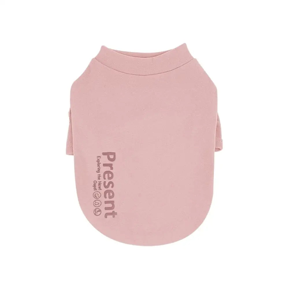 【五色展開】犬服 春 秋冬 小型犬 Tシャツ カットソー ペット 服 ペットウェア 可愛い 男の子 女の子 着せやすい暖かい 大人気 ピンク / S ペット用品＞ウェア