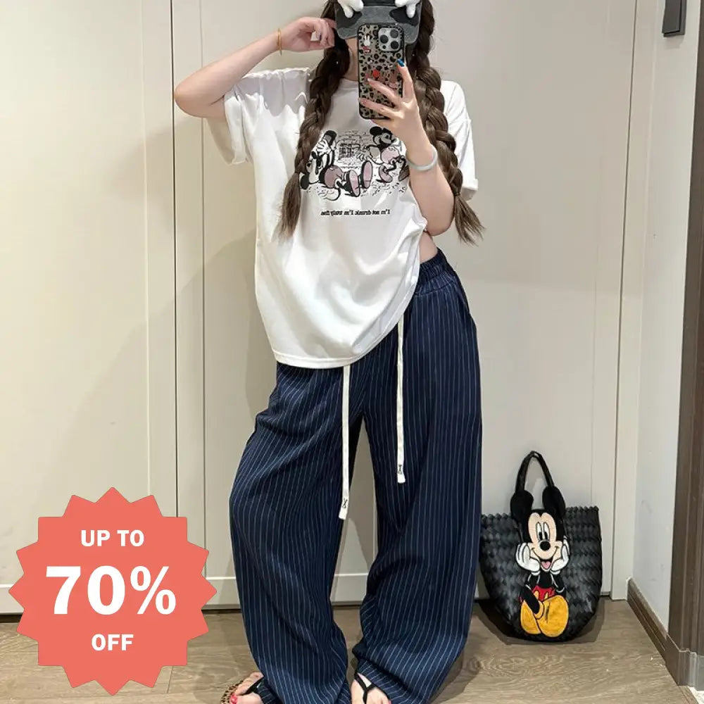 夏用 レディース パジャマ 半袖 長ズボン 丸首 部屋着 寝巻き 2点セット ゆったり ガールズ カジュアル 韓国風 ルームウェア セットアップ レディース＞セットアップ