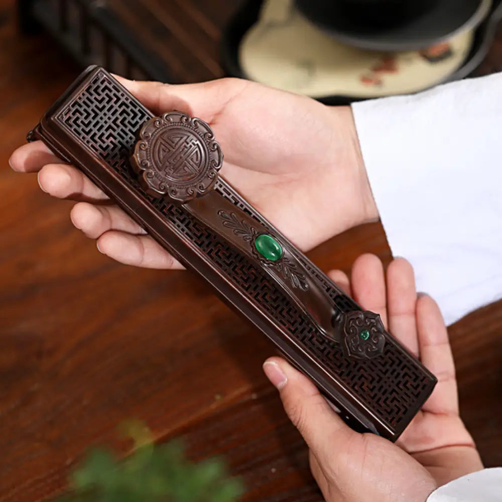 ID821 香炉 合金製 家庭用 屋内用 線香立て 香箱 サンダルウッド ジンコウ アロマ アンティーク調 レトロ 多機能 防錆加工 和風 卓上 火消し機能 安全設計 ギフト対応 工芸品 ダメージ加工カラー 寝具＞フレグランス
