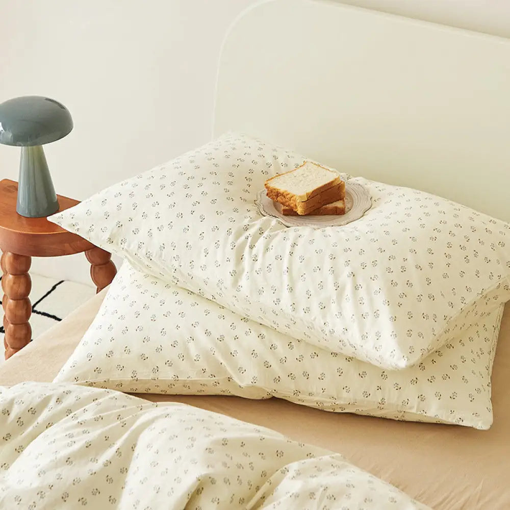小花柄 綿 枕カバー まくらカバー ピローケース シンプル 枕頭カバー ベッド用品 枕カバー 洗濯 48*74cm ID4132 タイプ⑦ / 1枚