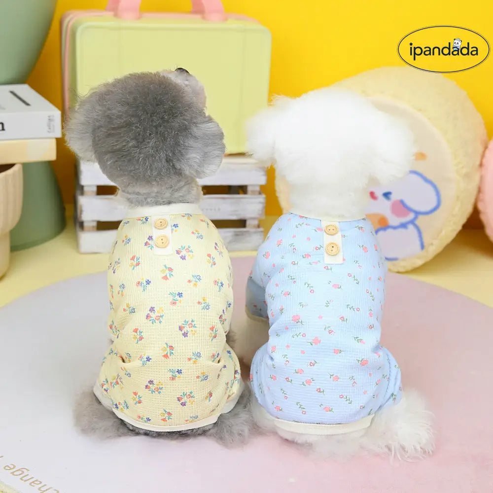 小型犬服 かわいい 花柄 ドッグウェア ペット用 おしゃれ 洋服 可愛い 春夏 春 夏 インスタ映え お出掛け お散歩 お旅行 ペット用品＞ウェア