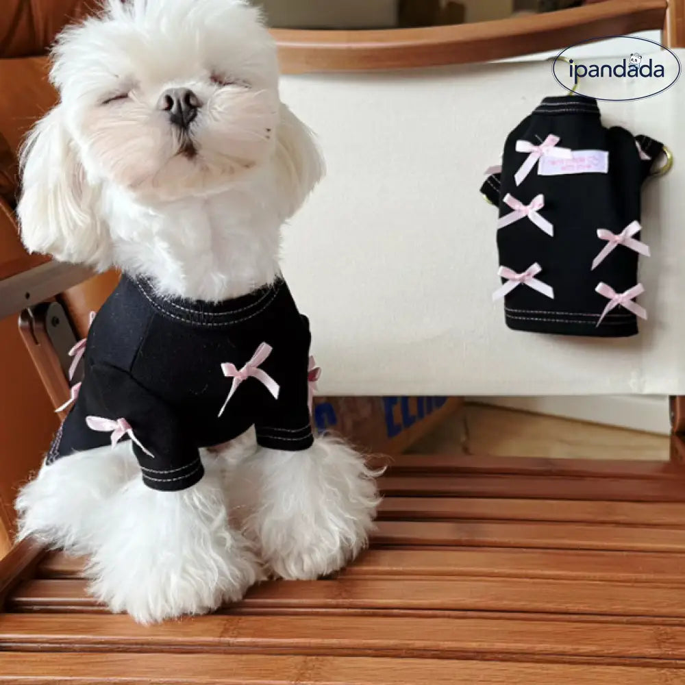 小型犬服 かわいいリボン ドッグウェア 中型犬 ペット用 おしゃれ 洋服 可愛い 春夏 春 夏 インスタ映え お出掛け お散歩 お旅行 ペット用品＞ウェア