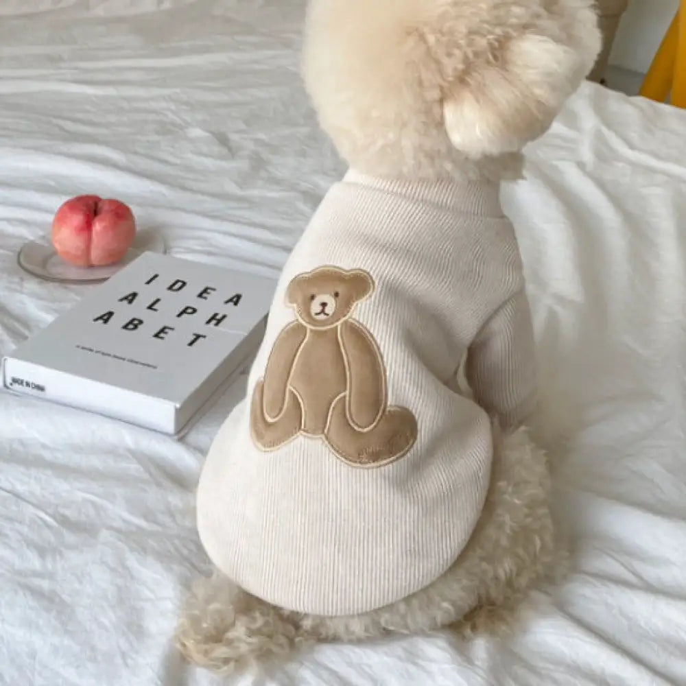 小型犬服 お散歩 お出かけ ペット服 ドッグウェア Tシャツ ベスト おしゃれカットソー ペットウェア 犬 服 猫服 犬用 ベージュ / XS（対応体重0.65-1.2KG） ペット用品＞ウェア