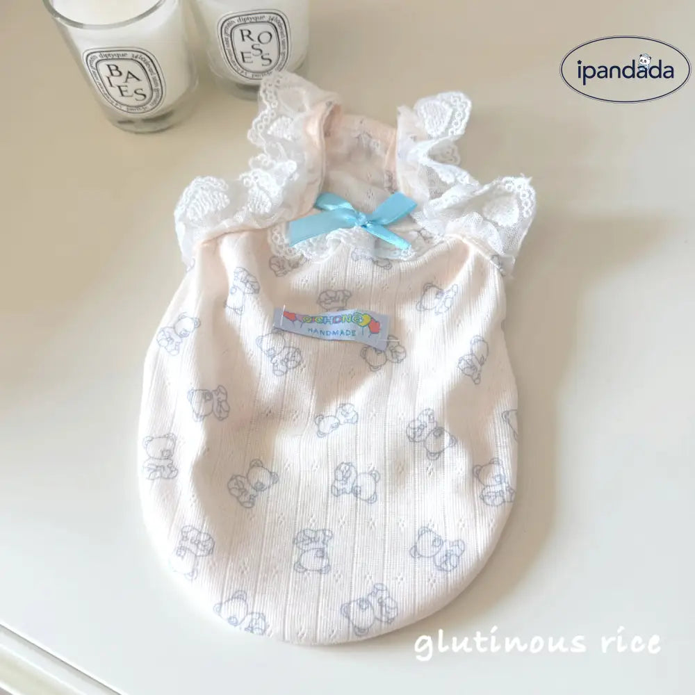 ID728 小型犬 猫 春夏 かわいい レース 花柄 タンクトップ ビション ヨークシャー ペット 薄手 服 ベスト ペット用品＞ウェア