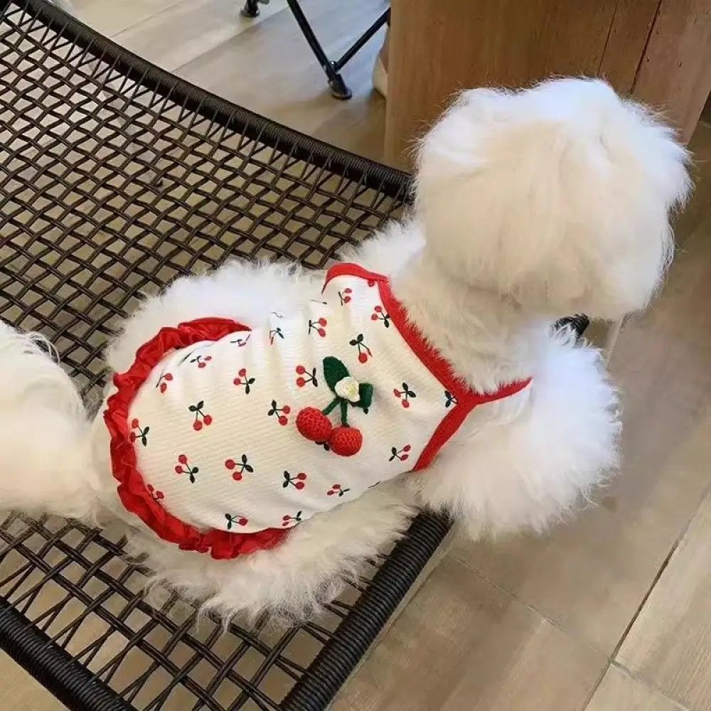 小型犬猫用 綿ガーゼ ストラップドレス 超軽量0.1kg 通気性抜群 犬猫兼用 (XS~XLサイズ)  洗濯機OK ペット安全 夏 秋 ID1923