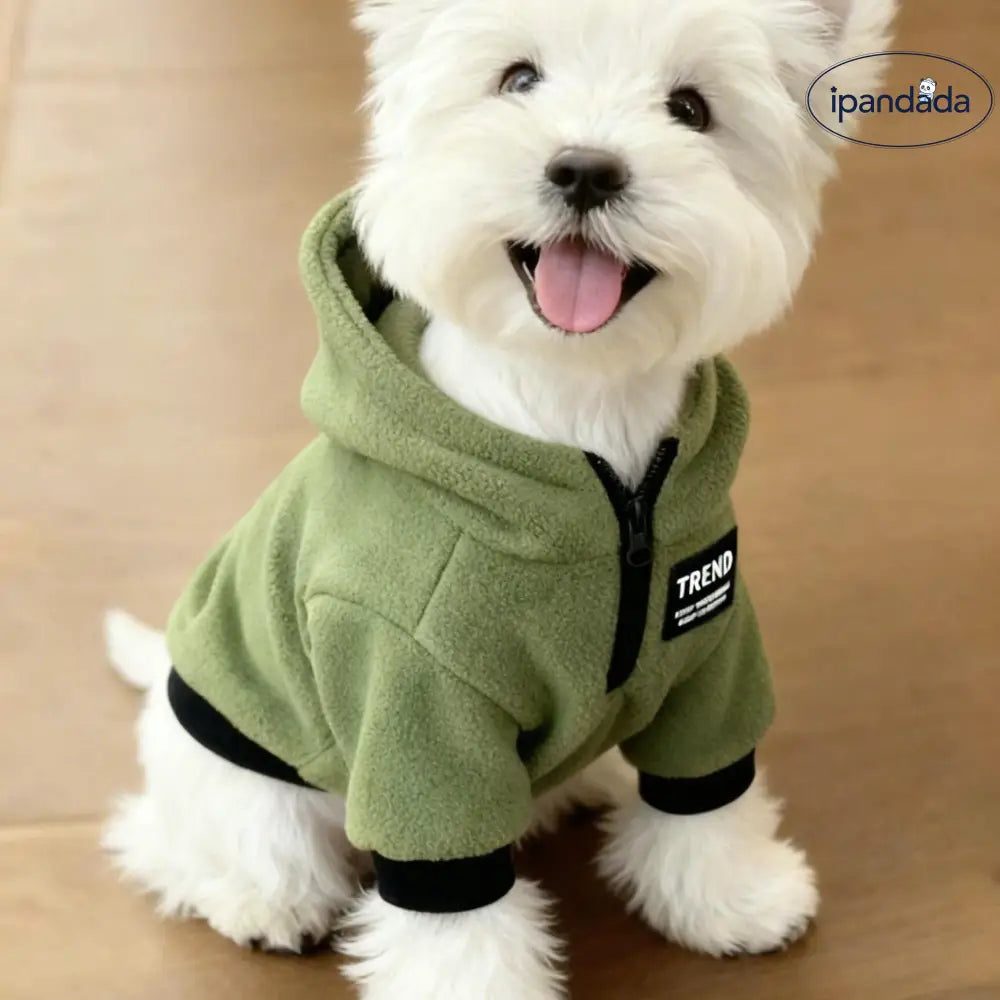 小型犬 中型犬 犬服 シュナウザー テディ ビション 秋冬用 保温 ペット ジッパー スウェットシャツ ID3022