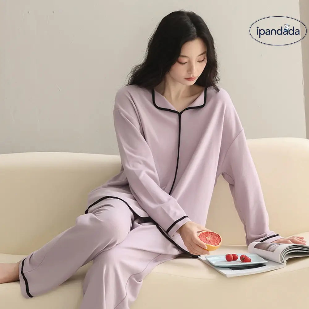 新作 パジャマ レディース 冬季 保温 長袖 長ズボン シンプル 高級感 部屋着 ID4179