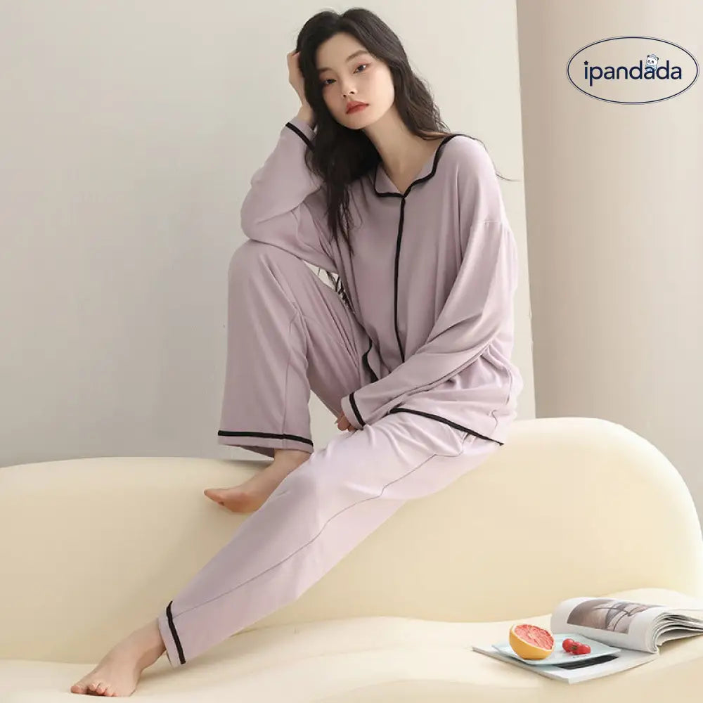 新作 パジャマ レディース 冬季 保温 長袖 長ズボン シンプル 高級感 部屋着 ID4179