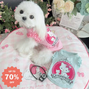 ID1670 新作 ペット服 キティちゃん ベスト クールウェア 外出用 UVカット 涼感 通気性 メッシュ 小型犬 猫用 洗える