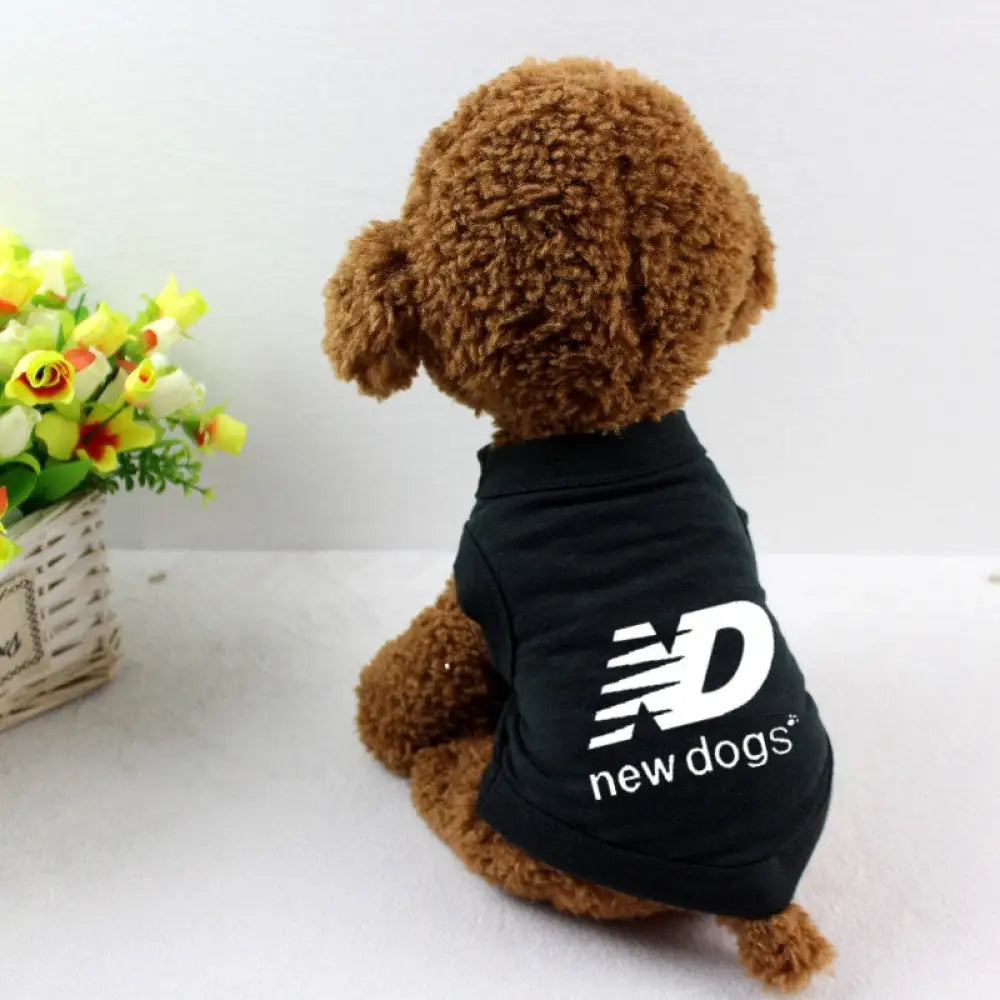 ID392 XS-3XLドッグウェア 春 夏 秋 抜け毛防止 薄手 ノースリーブ スポーツ かわいい 涼しい ペットウェア 犬服 ブラック / XS ペット用品＞ウェア