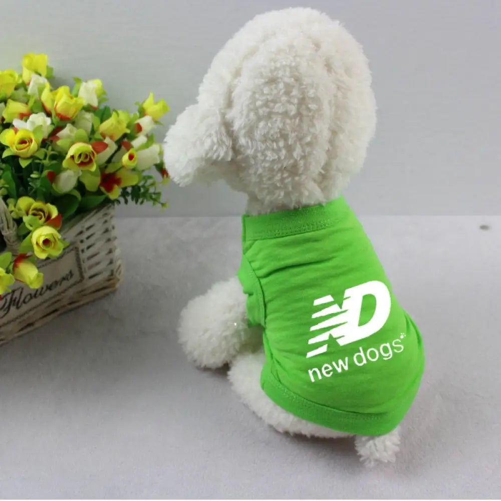 ID392 XS-3XLドッグウェア 春 夏 秋 抜け毛防止 薄手 ノースリーブ スポーツ かわいい 涼しい ペットウェア 犬服 グリーン / XS ペット用品＞ウェア