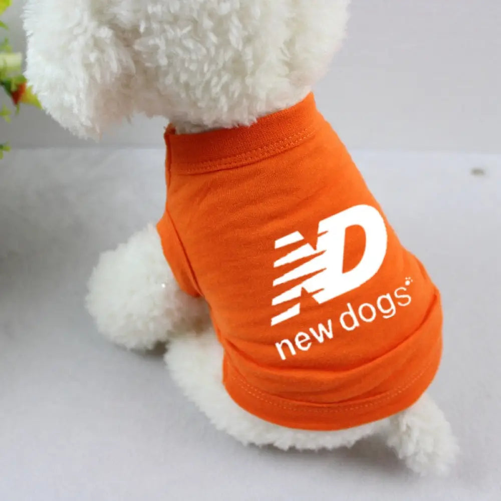 ID392 XS-3XLドッグウェア 春 夏 秋 抜け毛防止 薄手 ノースリーブ スポーツ かわいい 涼しい ペットウェア 犬服 オレンジ / XS ペット用品＞ウェア