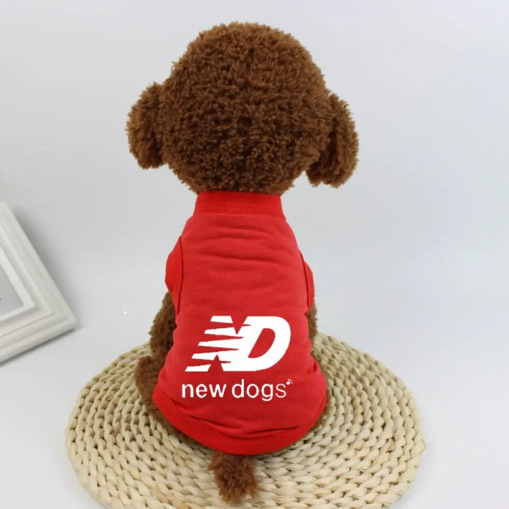 ID392 XS-3XLドッグウェア 春 夏 秋 抜け毛防止 薄手 ノースリーブ スポーツ かわいい 涼しい ペットウェア 犬服 レッド / XS ペット用品＞ウェア
