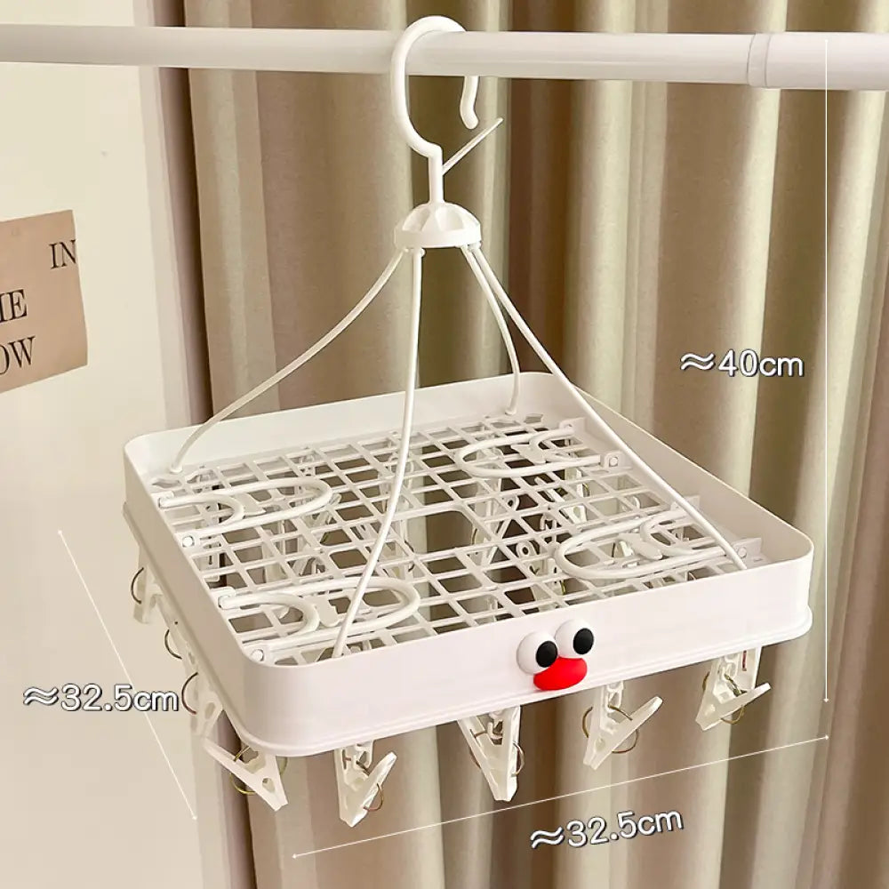 靴下 乾燥ラック 家庭用 バルコニー 神器 下着 ソックス 防風 クリップ付き 滑り止め 洗濯ハンガー 学生用 寮用 ID2106 タイプ③ インテリア雑貨>その他