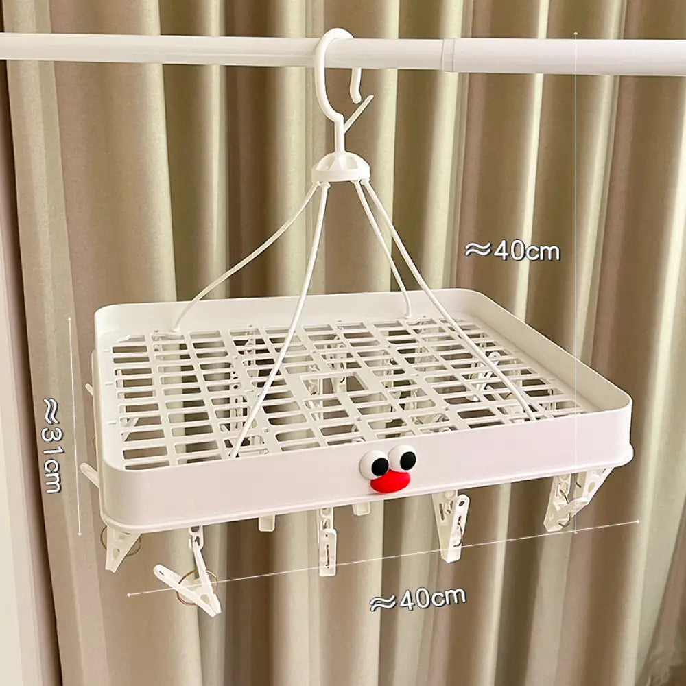 靴下 乾燥ラック 家庭用 バルコニー 神器 下着 ソックス 防風 クリップ付き 滑り止め 洗濯ハンガー 学生用 寮用 ID2106 タイプ④ インテリア雑貨>その他