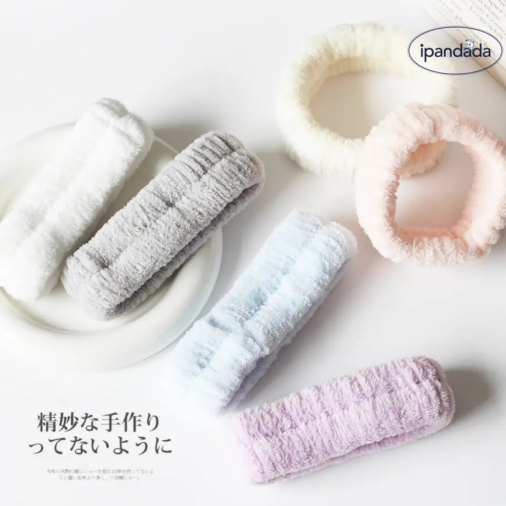 洗顔用ヘアバンド ネット流行 気質 流水防止 防湿 束髪バンド フェイスマスク神器 シンプル ヘアバンド レディース ID1940